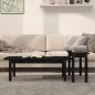 vidaXL Juego de mesas de centro 2 piezas madera maciza de pino negro vidaXL Juego de mesas de centro 2 piezas madera maciza de pino negro