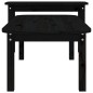 vidaXL Juego de mesas de centro 2 piezas madera maciza de pino negro vidaXL Juego de mesas de centro 2 piezas madera maciza de pino negro