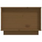 vidaXL Mesa de centro madera maciza de pino marrón miel 60x50x35 cm
