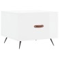 vidaXL Mesa de centro madera de ingeniería brillo blanco 50x50x40 cm vidaXL Mesa de centro madera de ingeniería brillo blanco 50x50x40 cm