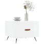 vidaXL Mesa de centro madera de ingeniería brillo blanco 50x50x40 cm vidaXL Mesa de centro madera de ingeniería brillo blanco 50x50x40 cm