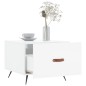 vidaXL Mesa de centro madera de ingeniería brillo blanco 50x50x40 cm vidaXL Mesa de centro madera de ingeniería brillo blanco 50x50x40 cm