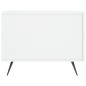 vidaXL Mesa de centro madera de ingeniería brillo blanco 50x50x40 cm vidaXL Mesa de centro madera de ingeniería brillo blanco 50x50x40 cm