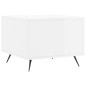vidaXL Mesa de centro madera de ingeniería brillo blanco 50x50x40 cm vidaXL Mesa de centro madera de ingeniería brillo blanco 50x50x40 cm