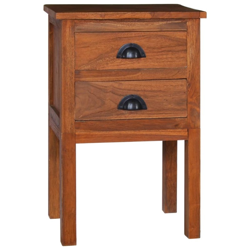 vidaXL Mesita de noche de madera maciza de teca 40x35x60 cm vidaXL Mesita de noche de madera maciza de teca 40x35x60 cm