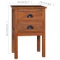vidaXL Mesita de noche de madera maciza de teca 40x35x60 cm vidaXL Mesita de noche de madera maciza de teca 40x35x60 cm