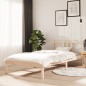 vidaXL Estructura de cama de madera maciza 90x200 cm