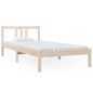 vidaXL Estructura de cama de madera maciza 90x200 cm
