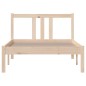 vidaXL Estructura de cama de madera maciza 90x200 cm