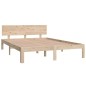 vidaXL Estructura de cama madera maciza de pino 140x200 cm