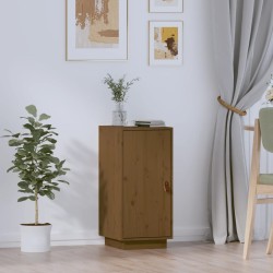 vidaXL Aparador de madera maciza de pino marrón miel 34x40x75 cm