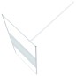 vidaXL Mampara de ducha vidrio ESG transparente blanco 80x195 cm vidaXL Mampara de ducha vidrio ESG transparente blanco 80x195 cm