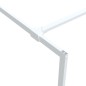 vidaXL Mampara de ducha vidrio ESG transparente blanco 80x195 cm vidaXL Mampara de ducha vidrio ESG transparente blanco 80x195 cm