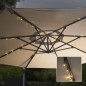 HI Luces LED de cuerda solares para sombrillas 130 cm HI Luces LED de cuerda solares para sombrillas 130 cm