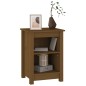 vidaXL Mesita de noche madera maciza de pino marrón miel 40x35x55 cm vidaXL Mesita de noche madera maciza de pino marrón miel 40x35x55 cm