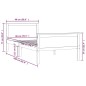vidaXL Estructura de cama madera maciza de pino 90x200 cm vidaXL Estructura de cama madera maciza de pino 90x200 cm