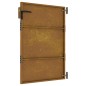 vidaXL Puerta de jardín acero corten 85x150 cm