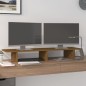 vidaXL Soporte de monitor madera maciza pino marrón miel 100x27x15 cm vidaXL Soporte de monitor madera maciza pino marrón miel 100x27x15 cm