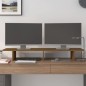 vidaXL Soporte de monitor madera maciza pino marrón miel 100x27x15 cm vidaXL Soporte de monitor madera maciza pino marrón miel 100x27x15 cm