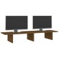 vidaXL Soporte de monitor madera maciza pino marrón miel 100x27x15 cm vidaXL Soporte de monitor madera maciza pino marrón miel 100x27x15 cm