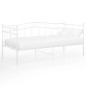 vidaXL Estructura de sofá cama metal blanco 90x200 cm vidaXL Estructura de sofá cama metal blanco 90x200 cm