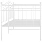 vidaXL Estructura de sofá cama metal blanco 90x200 cm vidaXL Estructura de sofá cama metal blanco 90x200 cm