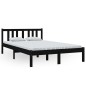 vidaXL Estructura de cama madera maciza negro 120x200 cm vidaXL Estructura de cama madera maciza negro 120x200 cm