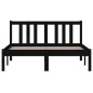 vidaXL Estructura de cama madera maciza negro 120x200 cm vidaXL Estructura de cama madera maciza negro 120x200 cm