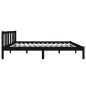 vidaXL Estructura de cama madera maciza negro 120x200 cm vidaXL Estructura de cama madera maciza negro 120x200 cm