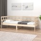 vidaXL Sofá cama de madera maciza de pino 90x200 cm vidaXL Sofá cama de madera maciza de pino 90x200 cm
