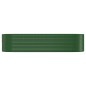 vidaXL Jardinera arriate acero recubrimiento polvo verde 322x100x68 cm