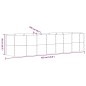 vidaXL Jardinera arriate acero recubrimiento polvo verde 322x100x68 cm
