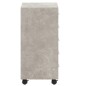 vidaXL Cajonera con ruedas madera contrachapada gris hormigón vidaXL Cajonera con ruedas madera contrachapada gris hormigón