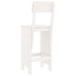 vidaXL Taburetes de cocina 2 uds madera pino blanco 40x48,5x115,5 cm vidaXL Taburetes de cocina 2 uds madera pino blanco 40x48,5x115,5 cm