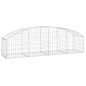 vidaXL Cesta de gaviones forma arco hierro galvanizado 200x50x40/60 cm vidaXL Cesta de gaviones forma arco hierro galvanizado 200x50x40/60 cm
