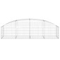 vidaXL Cesta de gaviones forma arco hierro galvanizado 200x50x40/60 cm vidaXL Cesta de gaviones forma arco hierro galvanizado 200x50x40/60 cm