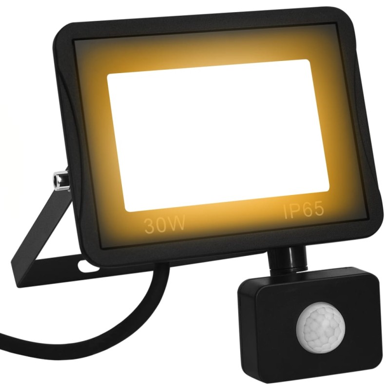 vidaXL Foco LED con sensor 30 W blanco cálido vidaXL Foco LED con sensor 30 W blanco cálido
