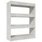 vidaXL Estantería madera contrachapada gris hormigón 80x30x103 cm vidaXL Estantería madera contrachapada gris hormigón 80x30x103 cm