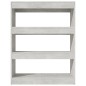 vidaXL Estantería madera contrachapada gris hormigón 80x30x103 cm vidaXL Estantería madera contrachapada gris hormigón 80x30x103 cm