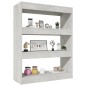vidaXL Estantería madera contrachapada gris hormigón 80x30x103 cm vidaXL Estantería madera contrachapada gris hormigón 80x30x103 cm