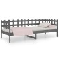 vidaXL Sofá cama madera maciza de pino gris 90x190 cm vidaXL Sofá cama madera maciza de pino gris 90x190 cm