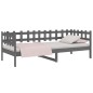 vidaXL Sofá cama madera maciza de pino gris 90x190 cm vidaXL Sofá cama madera maciza de pino gris 90x190 cm