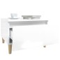 vidaXL Mesas auxiliares 2 uds contrachapada blanco brillo 50x46x35 cm vidaXL Mesas auxiliares 2 uds contrachapada blanco brillo 50x46x35 cm