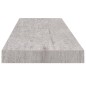 vidaXL Estantes flotantes pared 4 uds MDF gris hormigón 80x23,5x3,8 cm vidaXL Estantes flotantes pared 4 uds MDF gris hormigón 80x23,5x3,8 cm