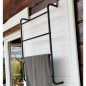 Bathroom Solutions Toallero colgante para puertas metal negro Bathroom Solutions Toallero colgante para puertas metal negro