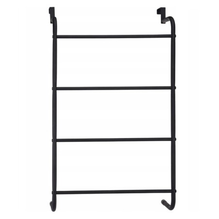 Bathroom Solutions Toallero colgante para puertas metal negro