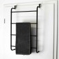 Bathroom Solutions Toallero colgante para puertas metal negro Bathroom Solutions Toallero colgante para puertas metal negro