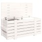 vidaXL Caja de almacenaje madera maciza de pino blanco 91x40,5x42 cm vidaXL Caja de almacenaje madera maciza de pino blanco 91x40,5x42 cm