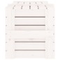 vidaXL Caja de almacenaje madera maciza de pino blanco 91x40,5x42 cm vidaXL Caja de almacenaje madera maciza de pino blanco 91x40,5x42 cm