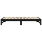 vidaXL Sofá cama extraíble madera maciza de pino negro 2x(80x200) cm vidaXL Sofá cama extraíble madera maciza de pino negro 2x(80x200) cm